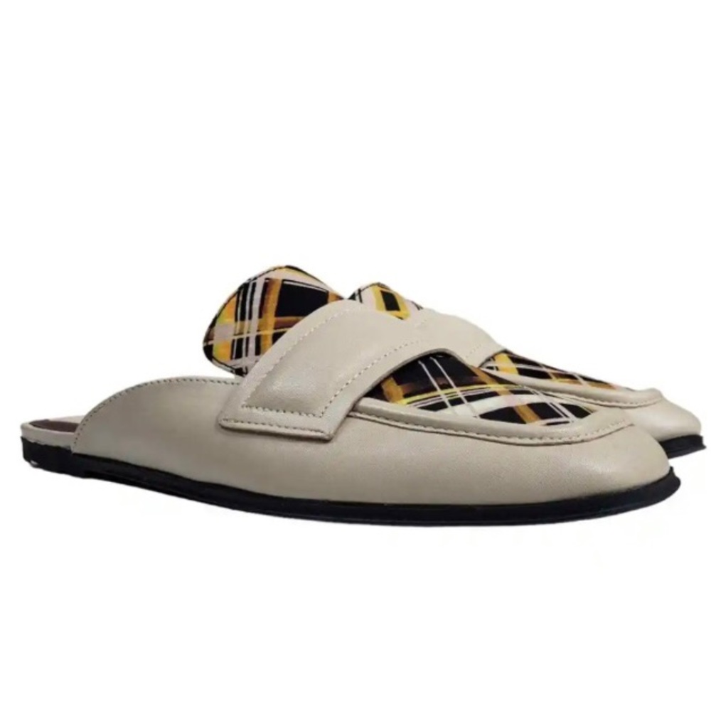 New Franco Sarto Duval Leather/Cashmere Mule 7.5